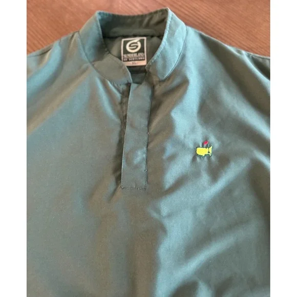 Sunderland of Scotland Masters Augusta National Golf Club Pullover Size XL Green - Picture 2 of 9
